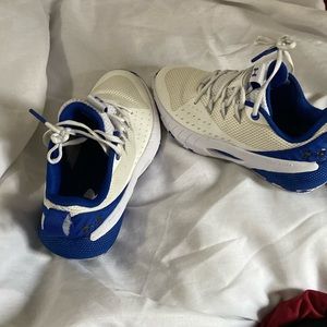 Shoes, white and blue excellent condition, pre owned